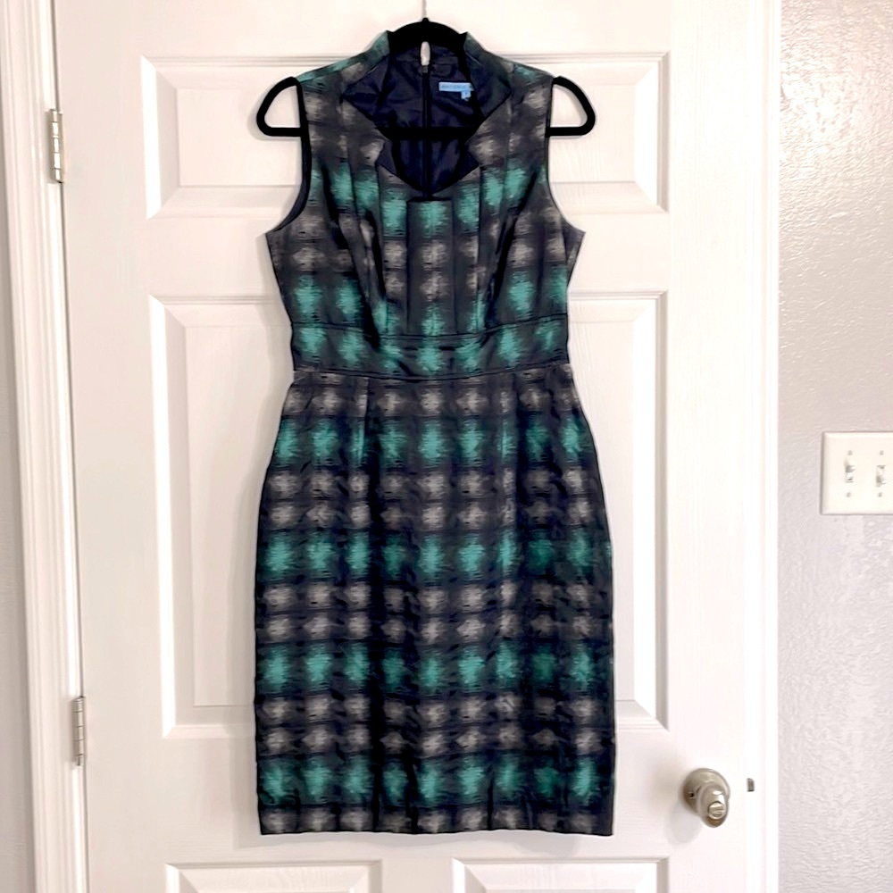 ANTONIO MELANI checkered sleeveless fancy dress 8